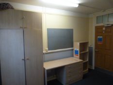 *Contents of Room 13; Metal Bed Base, Bedside Cabi