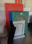 *Seven Assorted Coloured Chopping Boards
