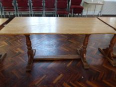 *Light Oak 5ft Refectory Table
