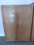 *Solid Oak Double Door Wardrobe