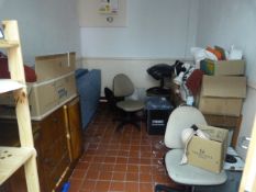 *Contents of Storeroom A013; Assorted Table Lamps,