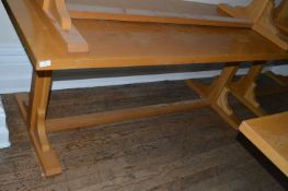 *Light Oak Refectory Table 32