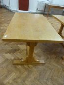 *Double Light Oak Table