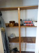 *Contents of Cupboard; Skeleton, Assorted Glasswar