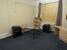 *Contents of Room D; Metal Bed Base, Two Tub Seats