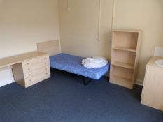 *Contents of Room 80A; Single Bed with Mattress, Dressing Tab