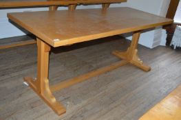 *Light Oak Refectory Table 32
