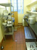 *Contents of the Pantry Area; Bain Marie Pans, Sta