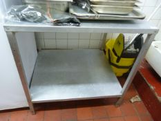 *Stainless Steel Preparation Table with Undershelf