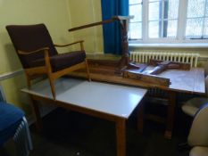 *Oak Refectory Table, Formica Topped Kitchen Table