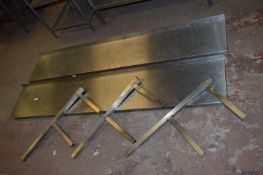 Two Tier Steal Shelf 190x35cm