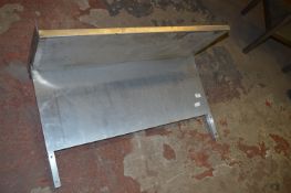 Stainless Steel Splash Back with Shelf