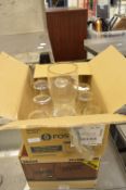 Two Boxes of Mixed Branded and Unbranded Pint Glasses
