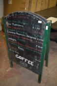 Double Sided Menu Board