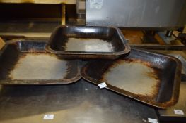 Three Large Baking Trays