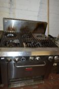 *Six Burner Gas Oven