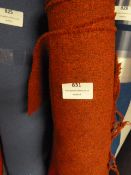 4ft Roll of Rust Coloured Fabric
