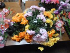 Ten Bunches of Fibre Optic Artificial Flowers