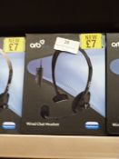 Five Orb Wired Chat Headsets (PS4 Compatible)