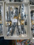 Box of Ten Gold Effect Ladies Fashion Wristwatches