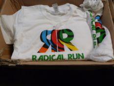 Box Containing 50 Radical Run Printed T-Shirts (Va