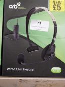 Five Orb 020926 Wired Chat Headsets (Xbox One Comp