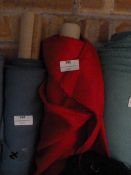 5ft by 7m Roll of Crepe Fabric (Red)