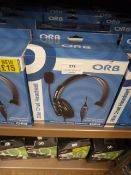 Five Orb Elite Chat Headsets (PS3 and PC Compatibl