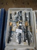 Box of Ten Gold Effect Ladies Fashion Wristwatches