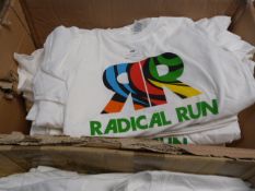 Box Containing 50 Radical Run Printed T-Shirts (Va