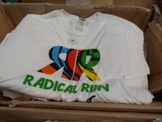 Box Containing 50 Radical Run Printed T-Shirts (Va