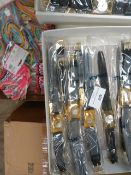 Box of Ten Gold Effect Ladies Fashion Wristwatches