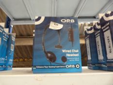 Four Orb Wired Chat Headsets (PS4 Compatible)