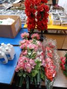 Ten Bunches of Fibre Optic Artificial Flowers