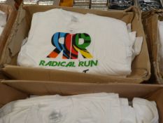Box Containing 50 Radical Run Printed T-Shirts (Va