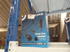 Four Orb Wired Chat Headsets (PS4 Compatible)