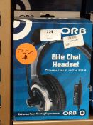 Five Orb Elite Chat Headsets (PS4 Compatible)