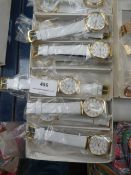 Ladies Wristwatches with Faux Leather Straps