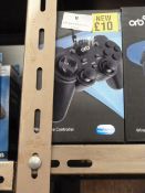 Five Orb Wired Gaming Controllers (PS3 Compatible)