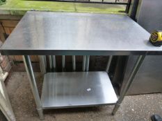 *Stainless Steel Two Tier Table 34