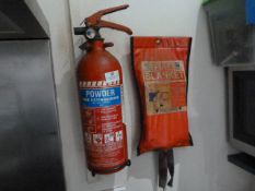 *Fire Extiguisher and Blanket