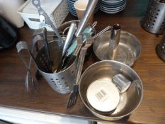 *Strainers, Cake Tongs, Graters, etc.