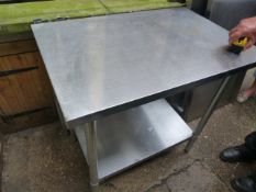 *Stainless Steel Two Tier Table 48