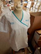 *Box Containing 40 HA2360 White Tunics Size:14 Large