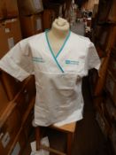 *Box Containing 26 HA2361 White Tunics Size:16 Regular