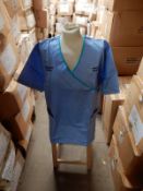 *Box Containing 22 HA2453 Light Blue Tunics Size:18 Short