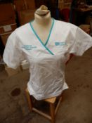 *Box Containing 50 HA2368 White Tunics Size:14 Long
