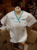 *Box Containing 40 HA2361 White Tunics Size:18 Regular