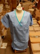 *Box Containing 35 HA2414 Light Blue Tunics Size:26 Regular