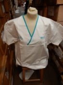 *Box Containing 25 HA2352 White Tunic Tops Size:2XL Short